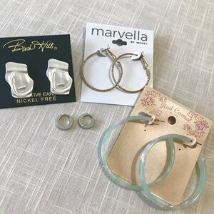 NEW Earrings Lot Birch Hill, Marvella, Red Camel 4 pair Earrings